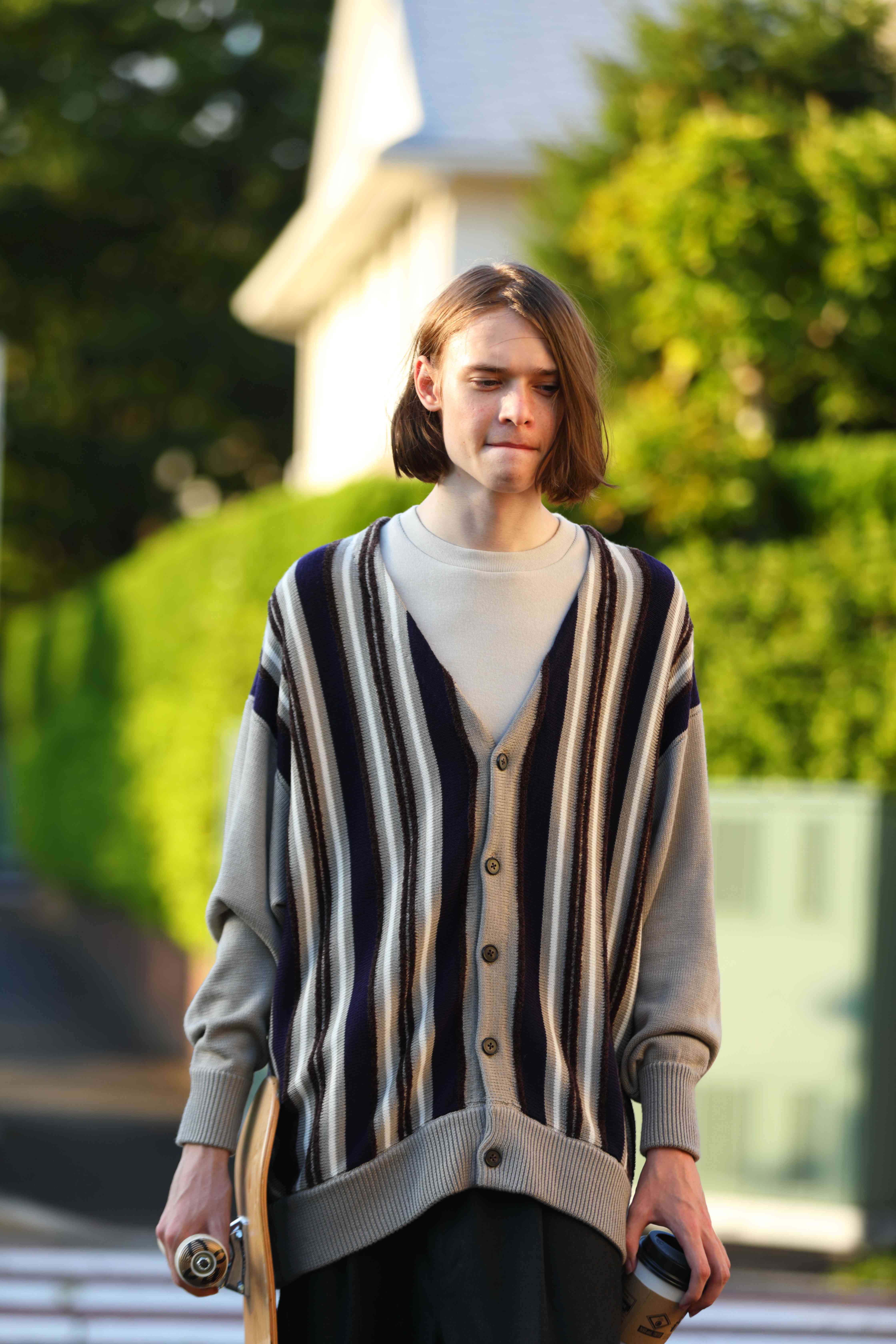 Stussy Stripe Cardigan 90s Stussy